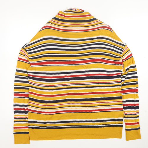 United Colors of Benetton Women's Multicoloured Striped Cotton Jumper Size 12