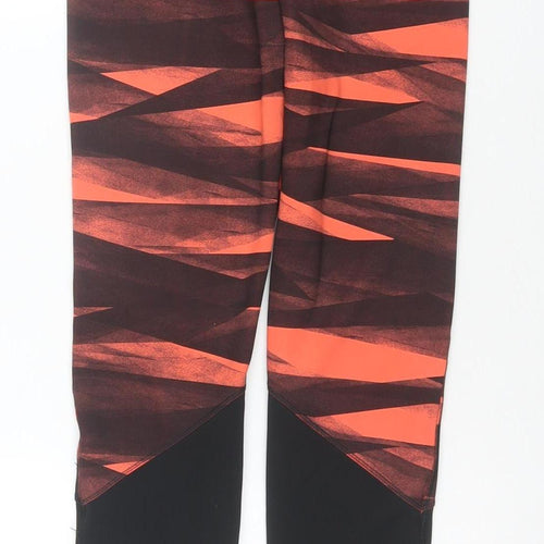 adidas Teens Orange Climalite Leggings L Sportswear Gym Pants