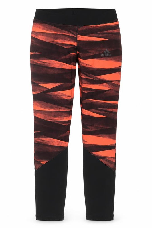 adidas Teens Orange Climalite Leggings L Sportswear Gym Pants