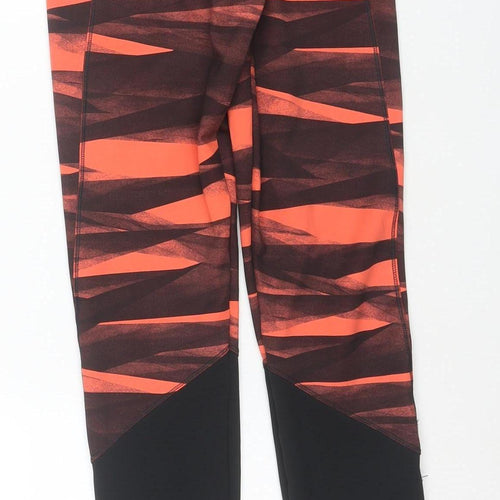 adidas Teens Orange Climalite Leggings L Sportswear Gym Pants