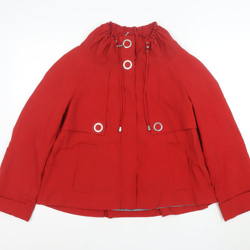Marks and Spencer Women’s Red Anorak Jacket UK 8 Lightweight Polyamide