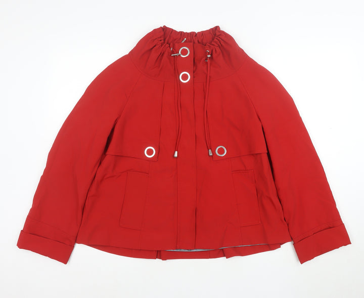 Marks and Spencer Women’s Red Anorak Jacket UK 8 Lightweight Polyamide