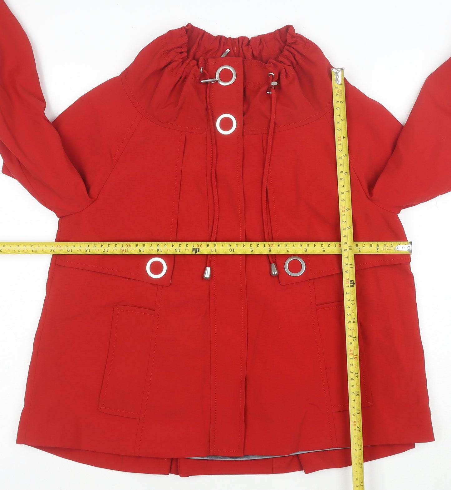 Marks and Spencer Women’s Red Anorak Jacket UK 8 Lightweight Polyamide