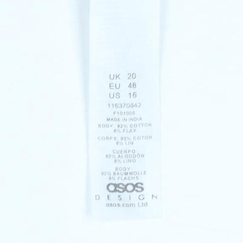 ASOS Women’s Multicoloured Cotton Short Slip Dress UK 20
