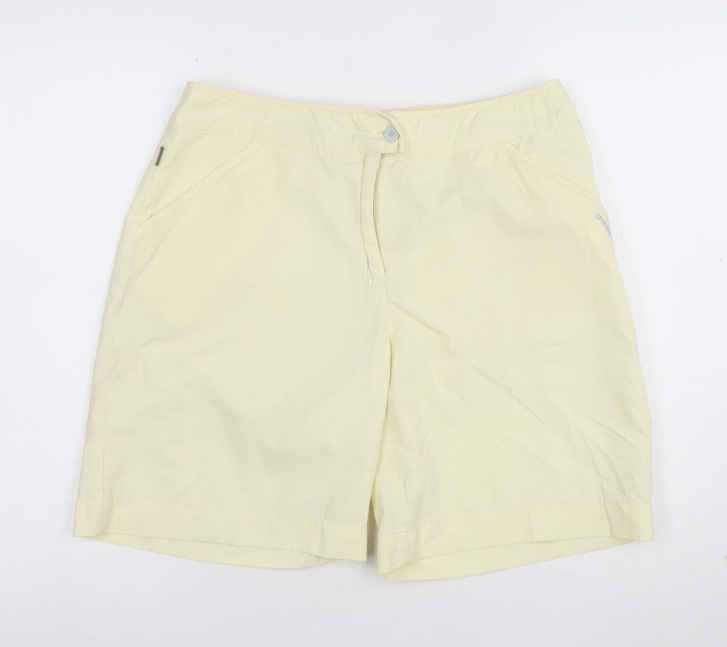 PING Collection Womens Beige Size 14 Chino Golf Shorts