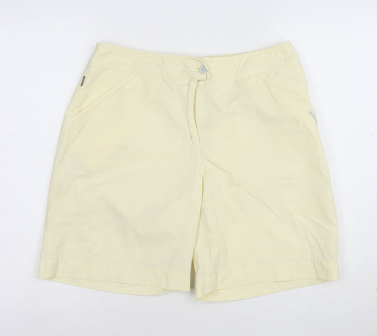 PING Collection Womens Beige Size 14 Chino Golf Shorts