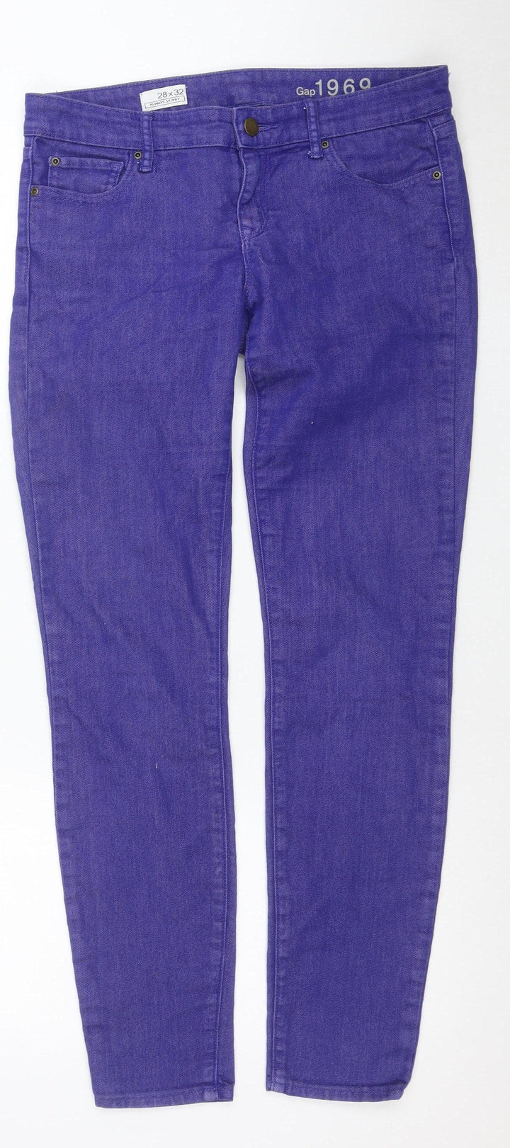 Gap 1969 Women's Blue 28x32 Skinny Jeans Stretch Denim
