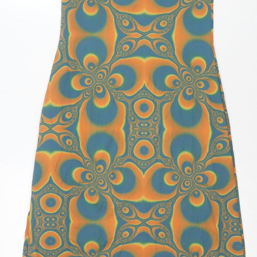 Pull & Bear Women’s Multicoloured Geometric Bodycon Dress M