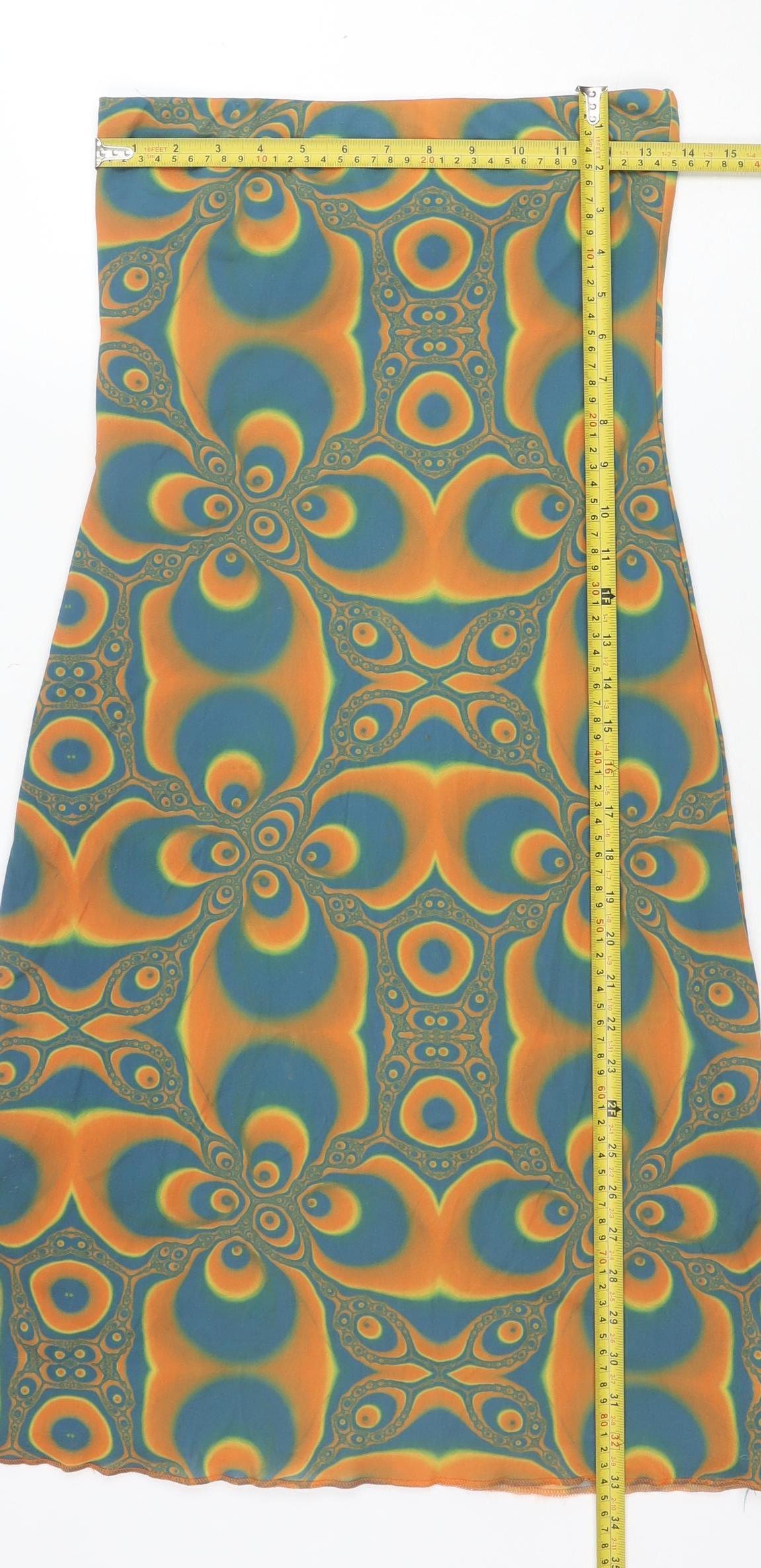 Pull & Bear Women’s Multicoloured Geometric Bodycon Dress M
