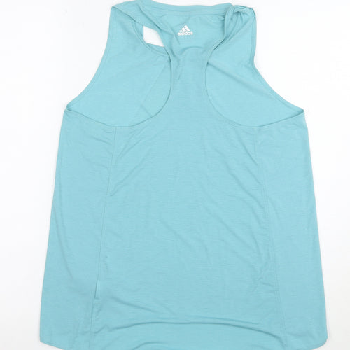 Adidas Womens Blue Tank Top Small Racerback Sports Activewear