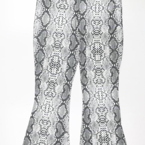 Pink Vanilla Women Grey Snake Print Stretch Leggings Size S