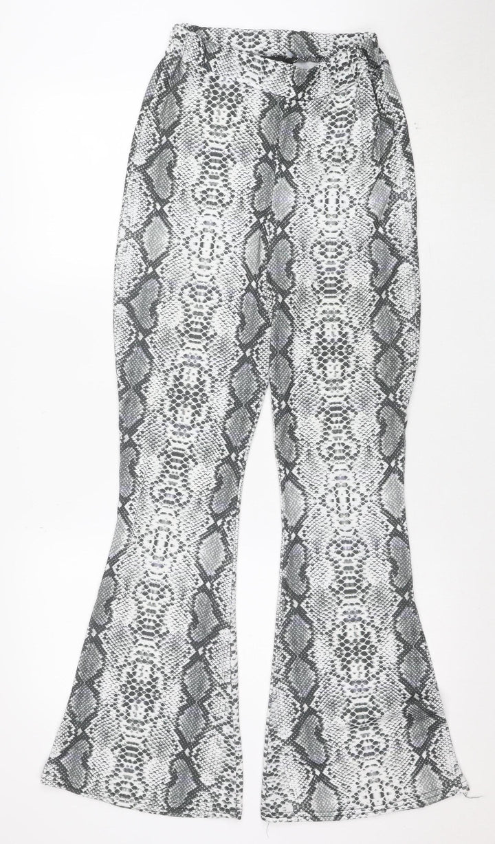 Pink Vanilla Women Grey Snake Print Stretch Leggings Size S