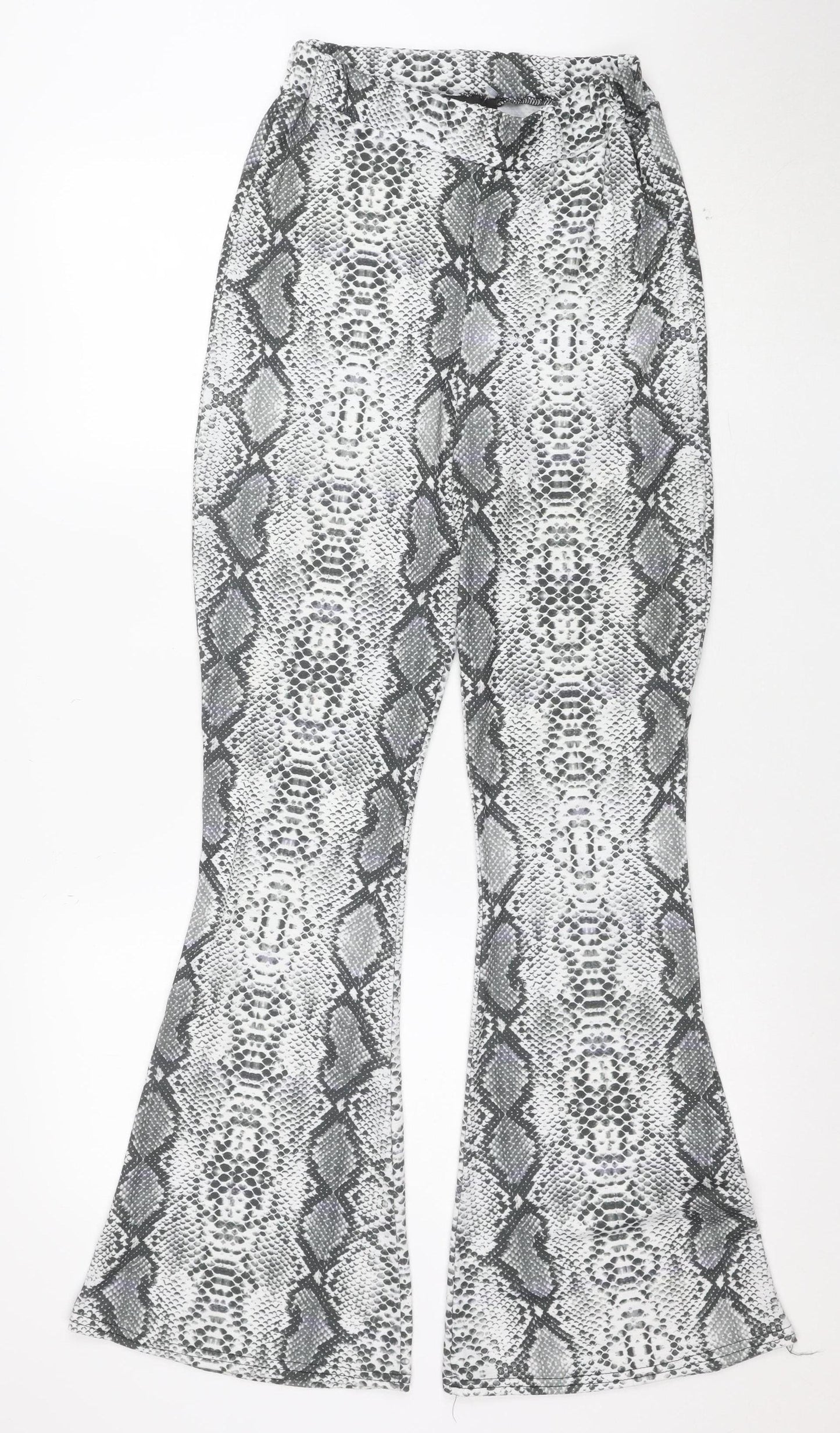 Pink Vanilla Women Grey Snake Print Stretch Leggings Size S