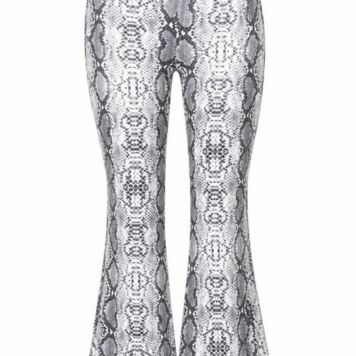 Pink Vanilla Women Grey Snake Print Stretch Leggings Size S