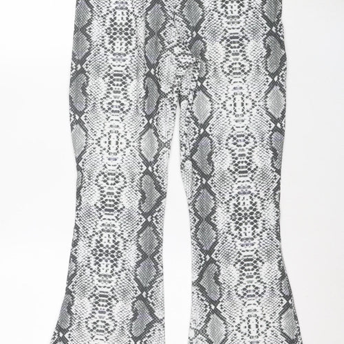 Pink Vanilla Women Grey Snake Print Stretch Leggings Size S
