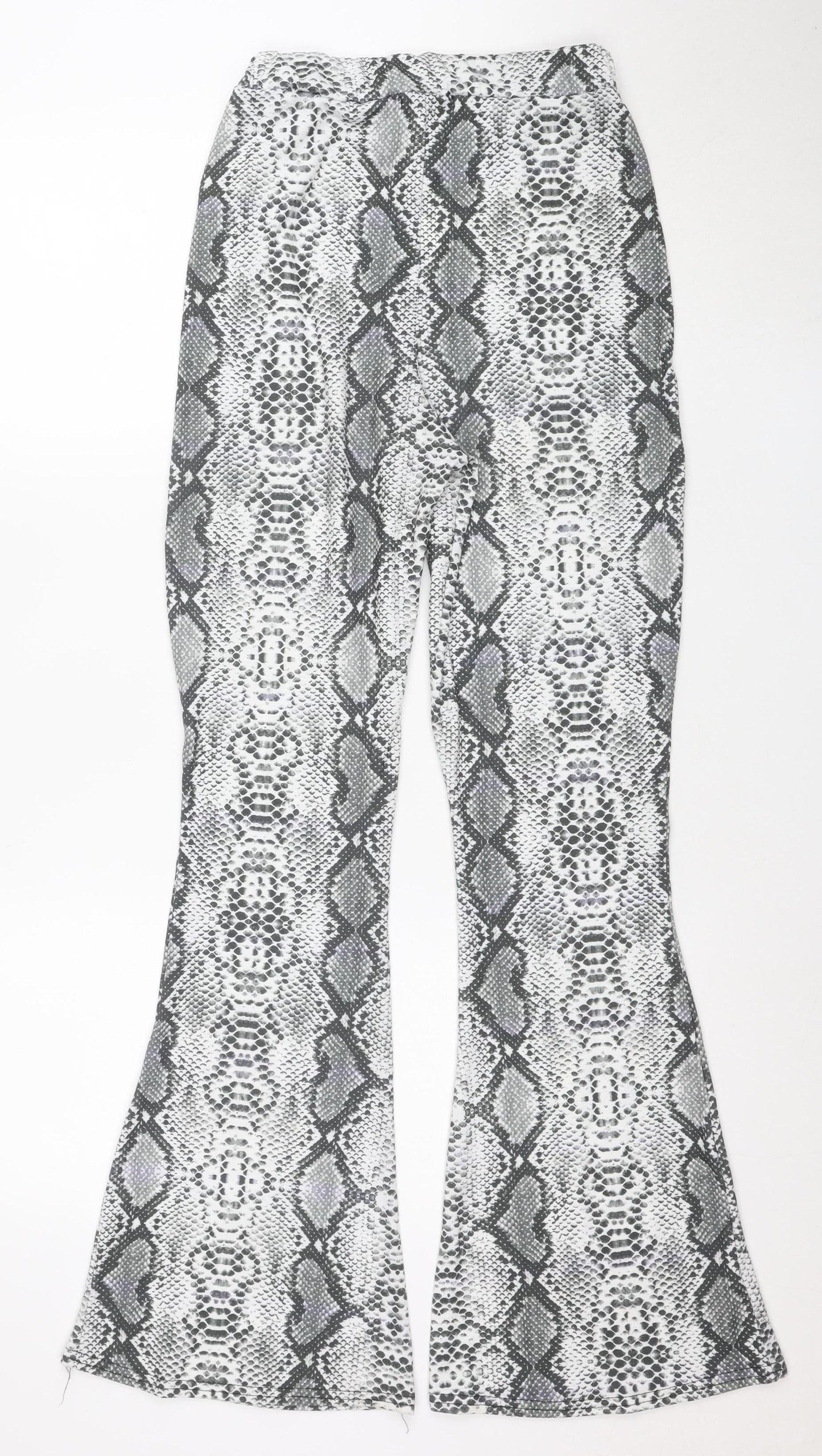 Pink Vanilla Women Grey Snake Print Stretch Leggings Size S