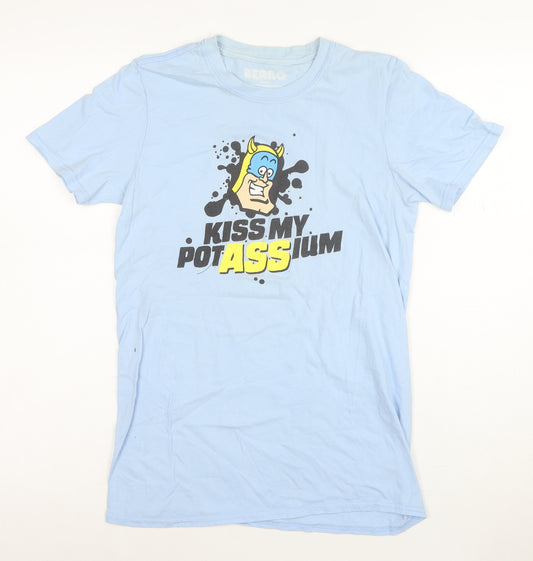 Beano Mens Blue Small Graphic Funny Cartoon T-Shirt