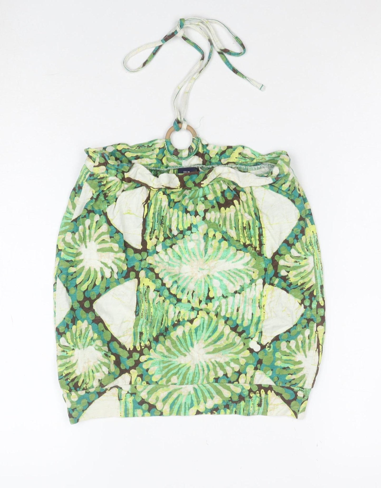 GAP Women's Green Halter Camisole Tank Top Size S 100% Cotton