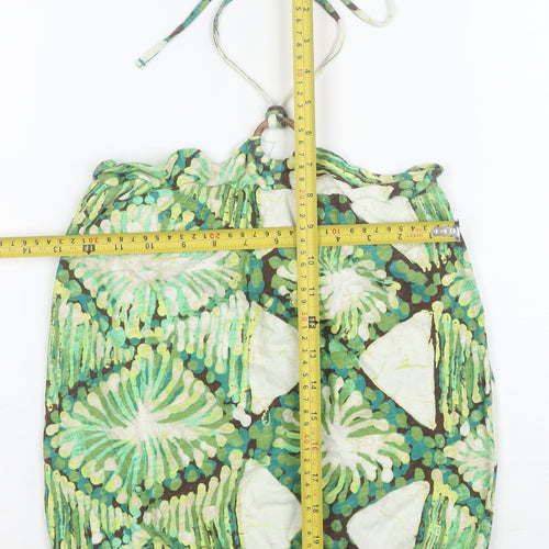 GAP Women's Green Halter Camisole Tank Top Size S 100% Cotton