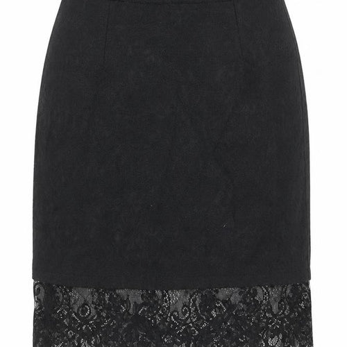Missguided Women's Black Lace Hem Pencil Skirt Size 6