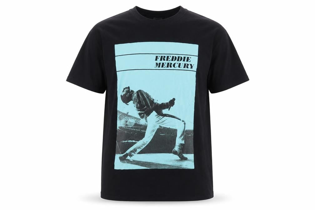 Zara Men Black Freddie Mercury Band Graphic T-Shirt Size M