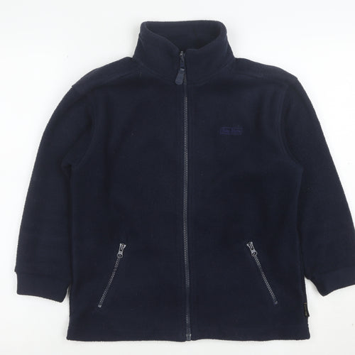 Peter Storm Boys Blue Fleece Full Zip Jacket 7-8 Years Polyester Warm Layer