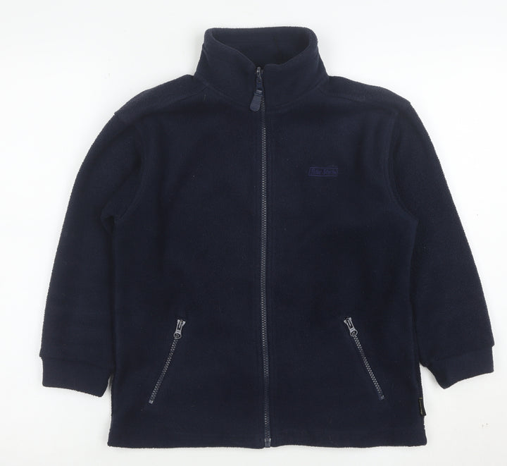 Peter Storm Boys Blue Fleece Full Zip Jacket 7-8 Years Polyester Warm Layer