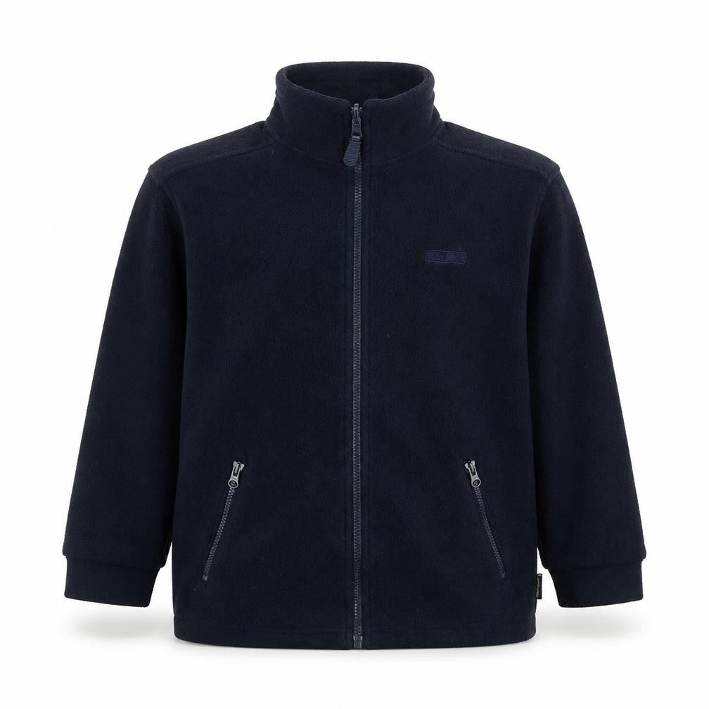 Peter Storm Boys Blue Fleece Full Zip Jacket 7-8 Years Polyester Warm Layer