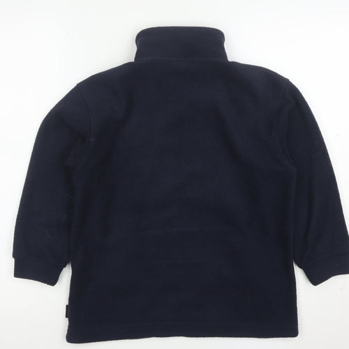 Peter Storm Boys Blue Fleece Full Zip Jacket 7-8 Years Polyester Warm Layer