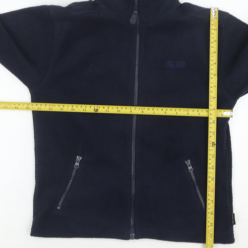 Peter Storm Boys Blue Fleece Full Zip Jacket 7-8 Years Polyester Warm Layer