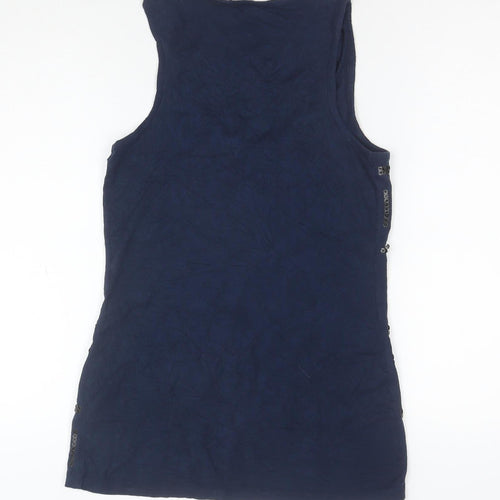 River Island Women's Blue Sequin Tank Top Size 12 Camisole Style