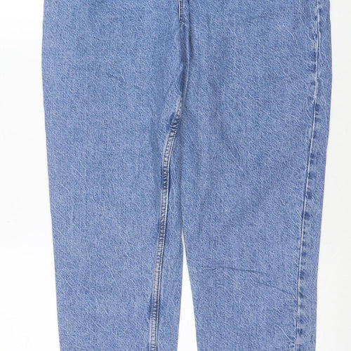 Primark Women’s Blue Acid Wash Mom Jeans Size 12 High Rise Denim