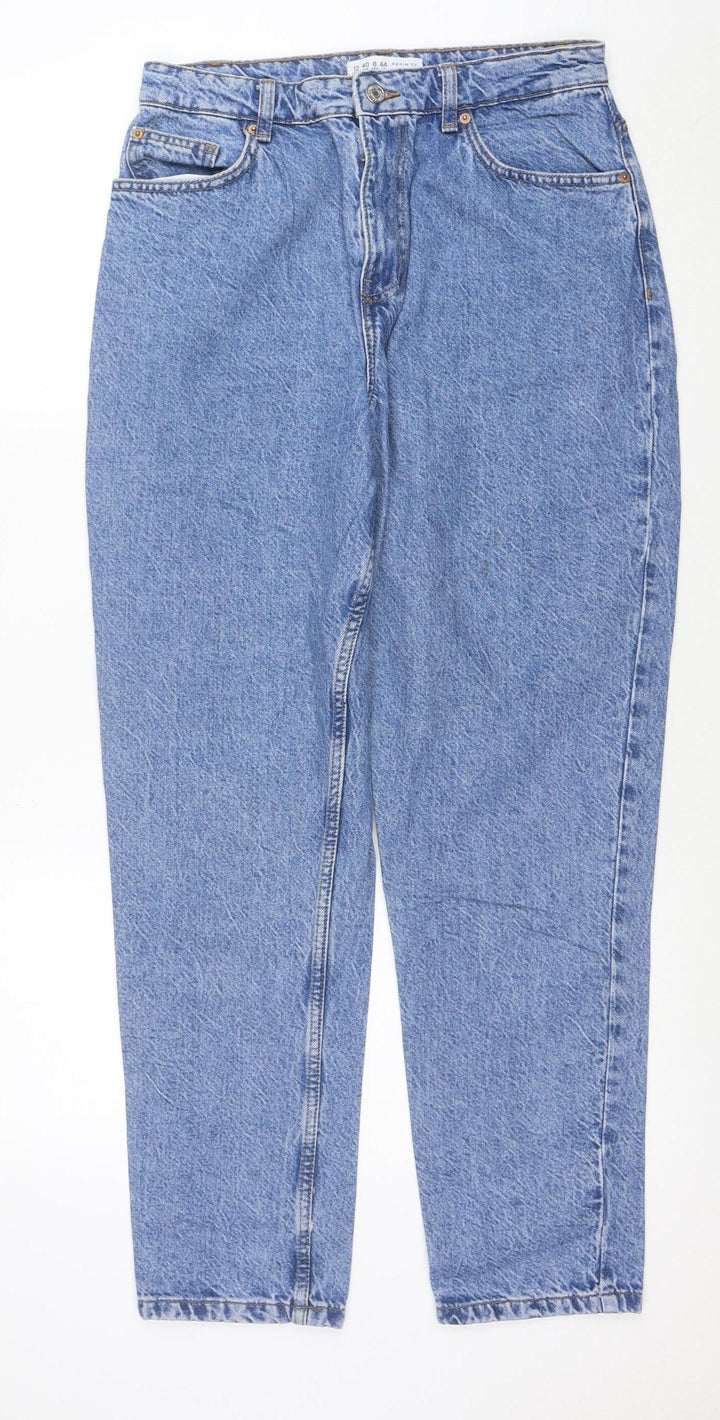Primark Women’s Blue Acid Wash Mom Jeans Size 12 High Rise Denim
