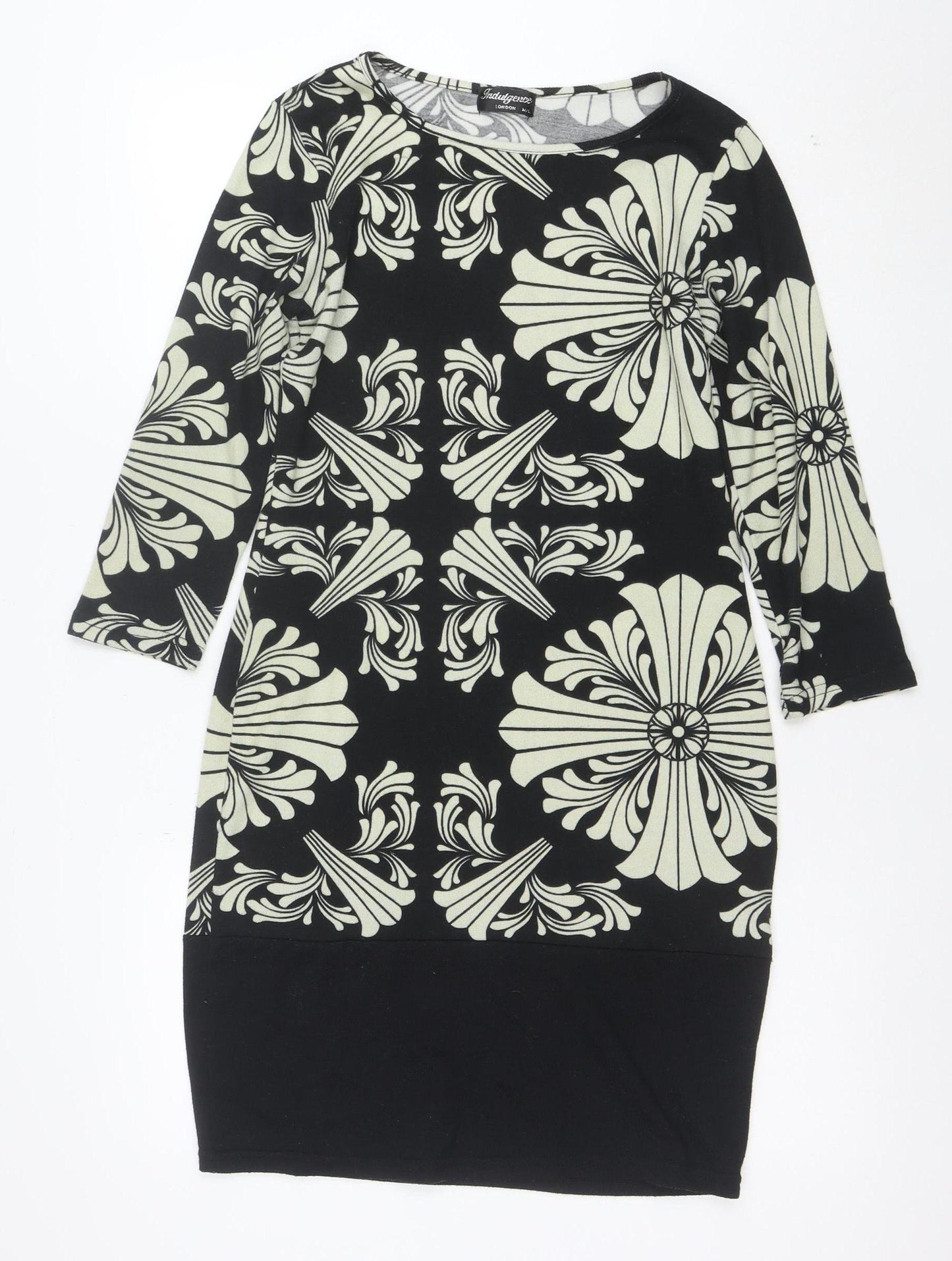 Nadine Merabi London Women's Black M/L Shift Jersey Dress