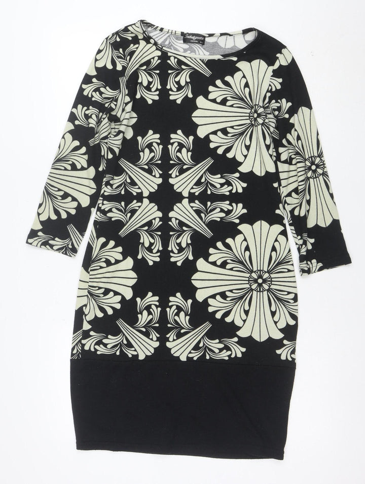 Nadine Merabi London Women's Black M/L Shift Jersey Dress
