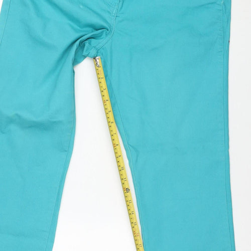David Emanuel Women's Blue Straight Jeans Size 18 Stretch Denim