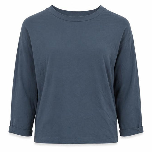 Jigsaw Women’s Blue Long Sleeve Basic Boat Neck T-Shirt XS