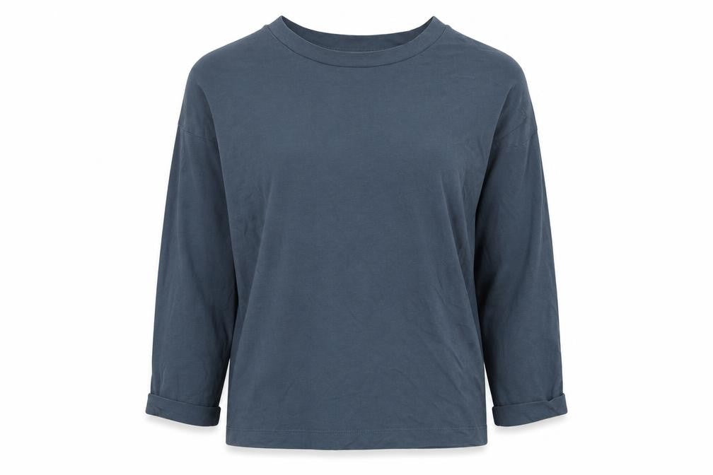 Jigsaw Women’s Blue Long Sleeve Basic Boat Neck T-Shirt XS