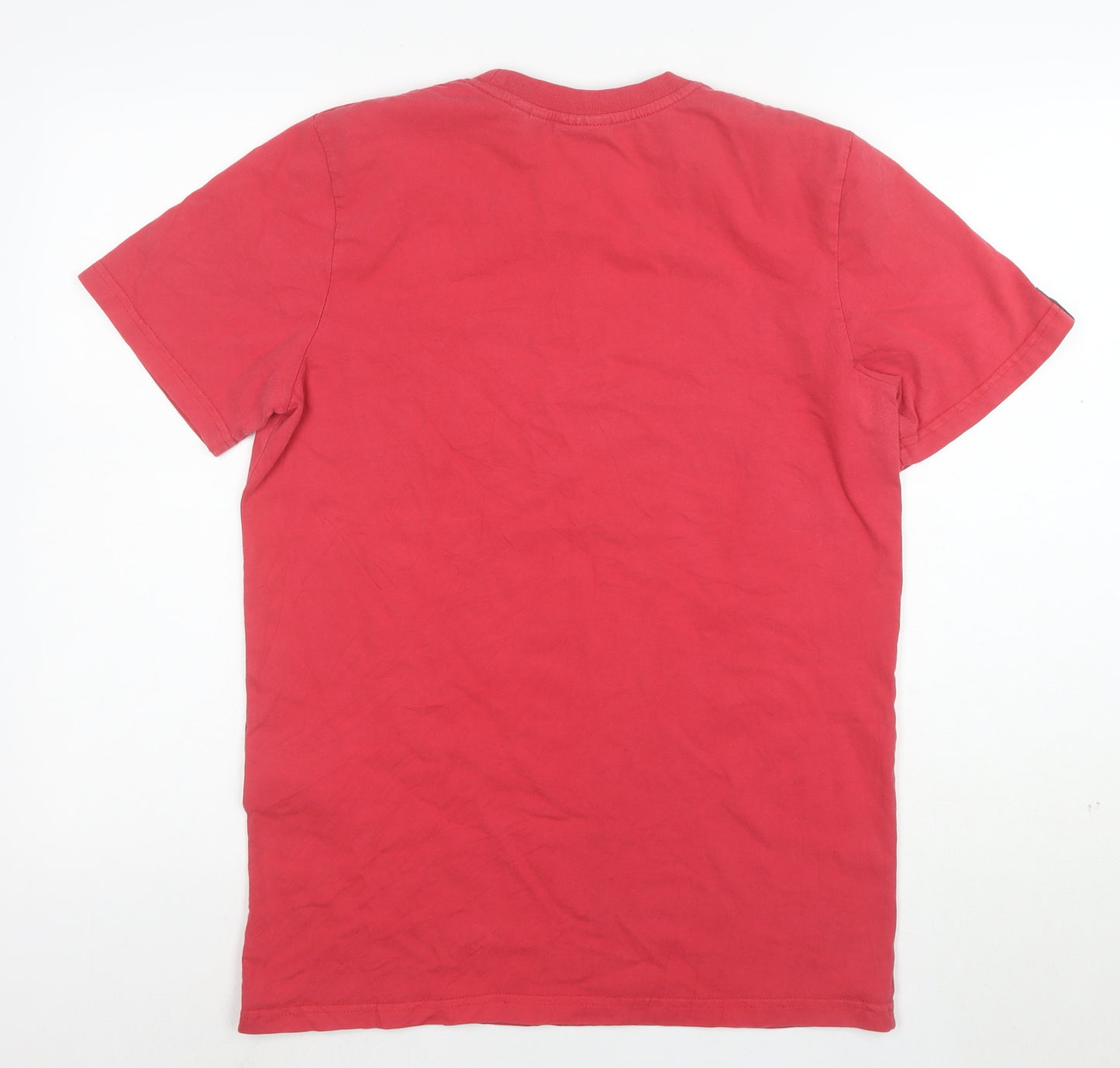 Superdry Men's Red Graphic Logo Cotton Crew Neck T-Shirt Size M