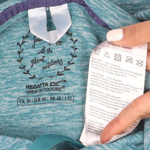 Regatta Great Outdoors Women’s Blue Hooded Pullover Sweatshirt Size 18