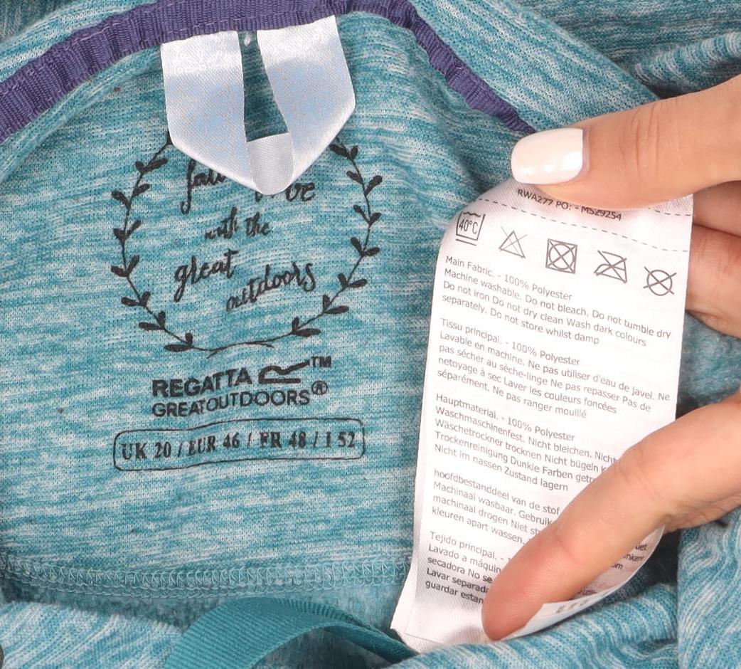 Regatta Great Outdoors Women’s Blue Hooded Pullover Sweatshirt Size 18