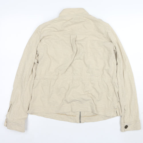 Next Women’s Beige Cotton Military Jacket Size 12
