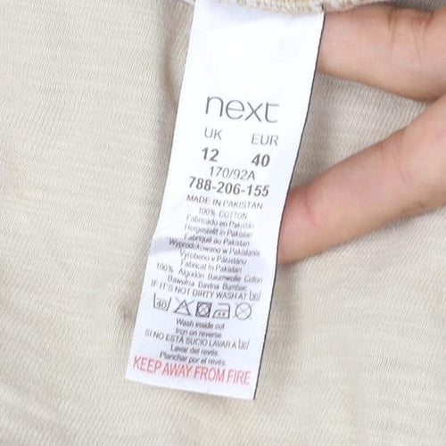 Next Women’s Beige Cotton Military Jacket Size 12