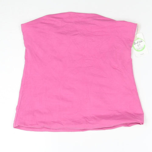 Next Women’s Pink Strapless Cotton Camisole Top Size 12