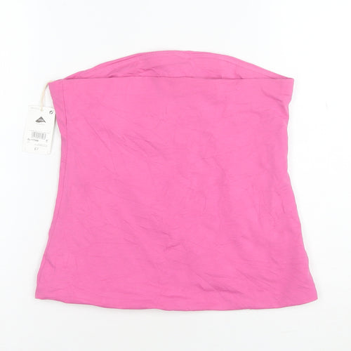 Next Women’s Pink Strapless Cotton Camisole Top Size 12