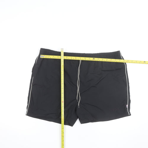 US Polo Assn Men's Black L Swim Shorts Nylon Quick Dry Lined