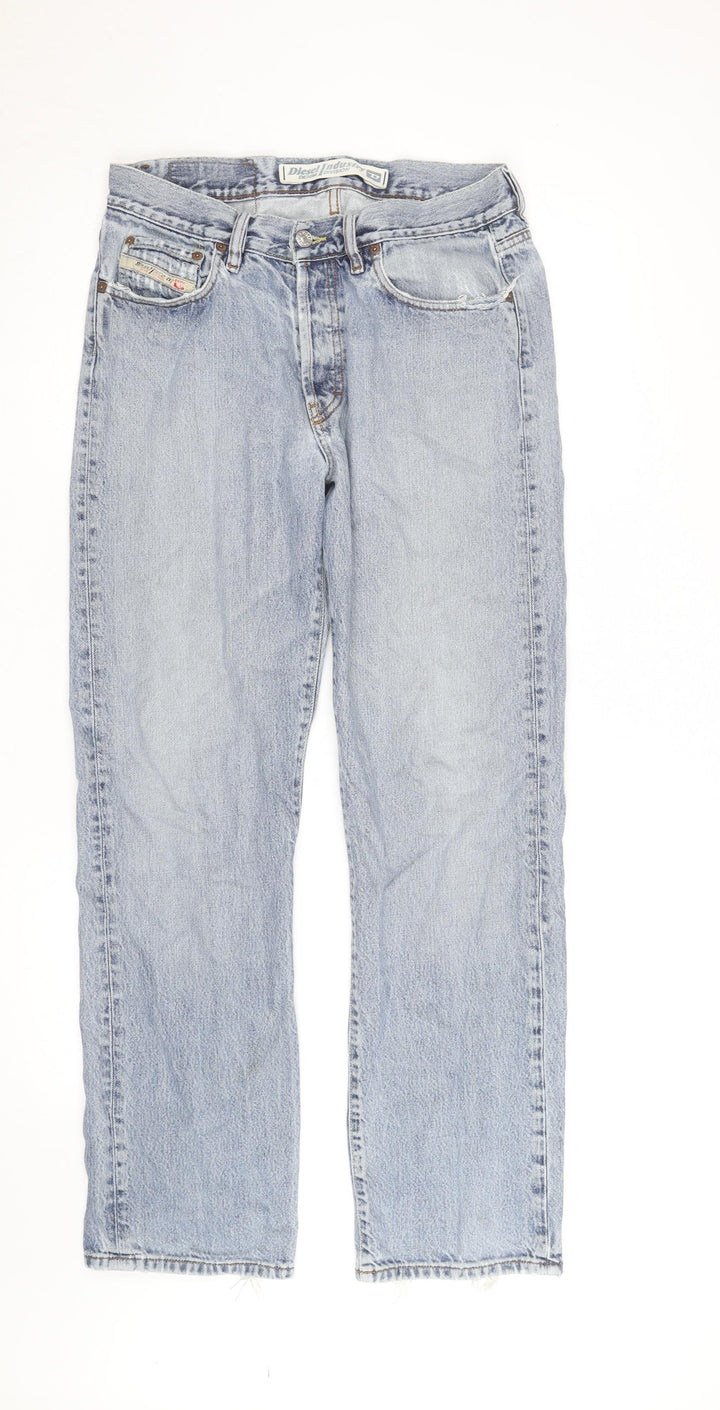 Diesel Industry Men’s Light Blue Straight Jeans Size 32 Regular Denim