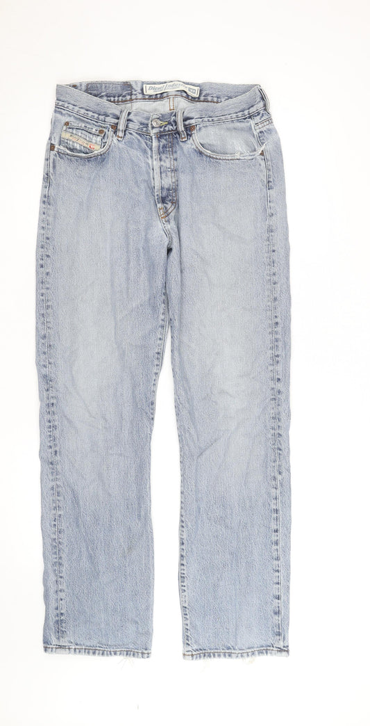 Diesel Industry Men’s Light Blue Straight Jeans Size 32 Regular Denim