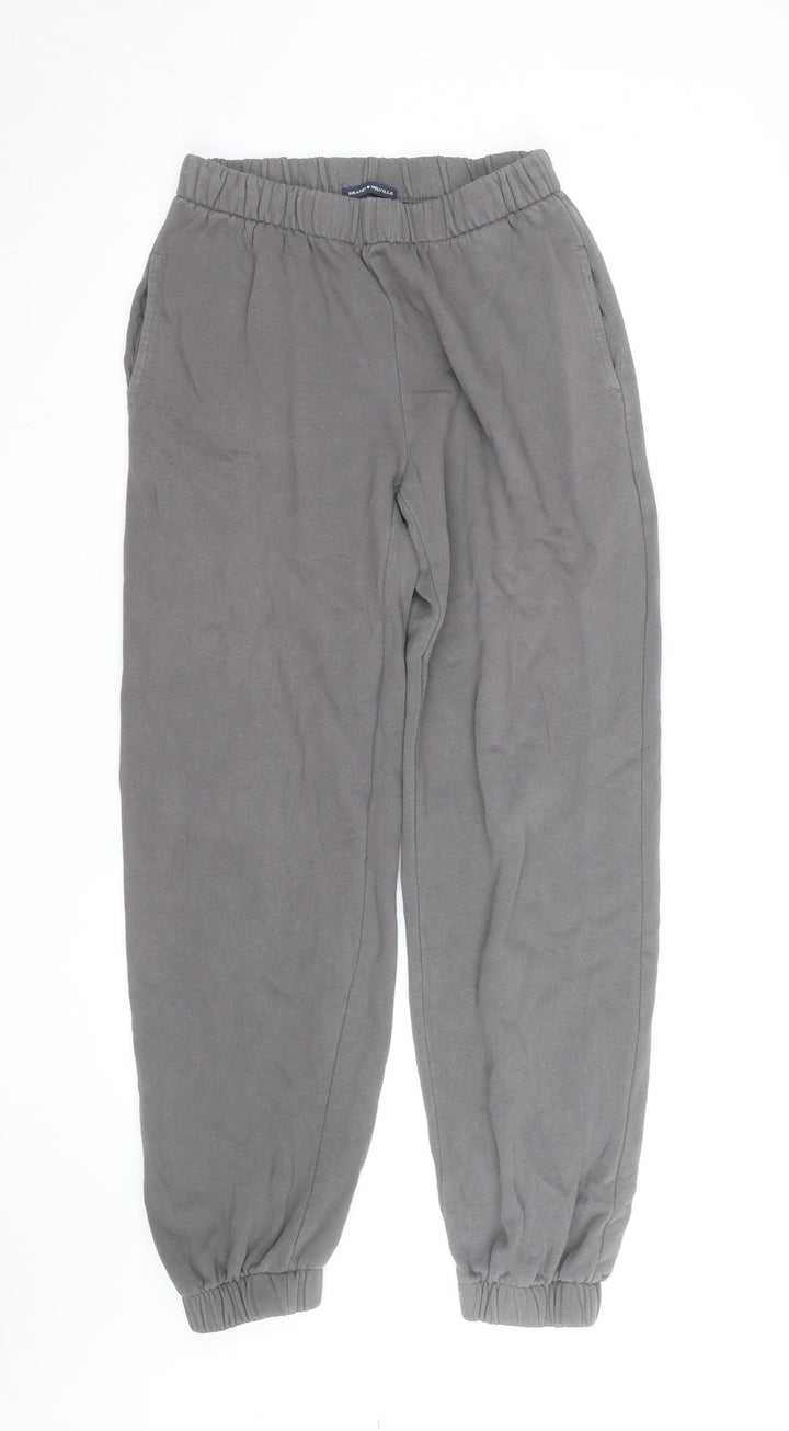 Brandy Melville Women Grey Jogger Sweatpants Elastic Waist Size XS-S
