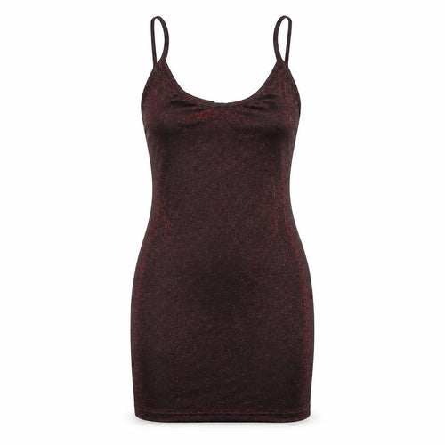 Mistress Rocks Women’s Red Glitter Slip Mini Dress Size S Partywear